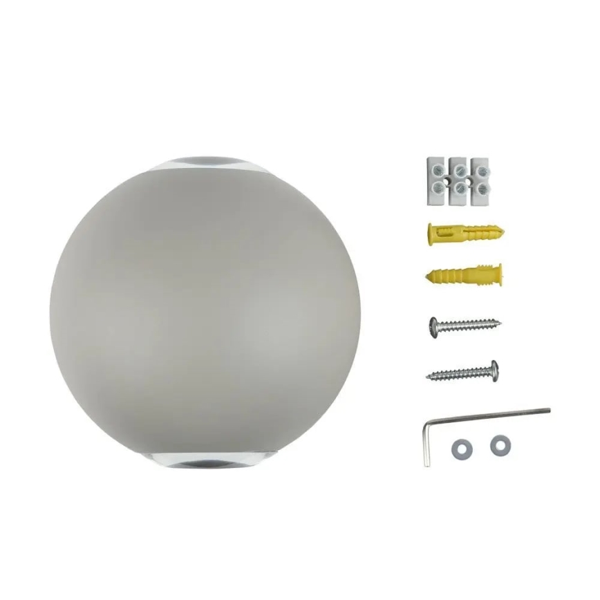 LED Екстериорен аплик LED/6W/230V 3000K IP65 сив