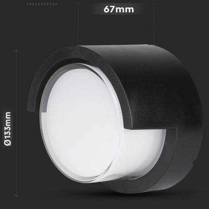 LED Екстериорен аплик LED/7W/230V 3000K IP65