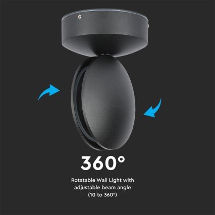 LED Екстериорен wall flexible лампа LED/7W/230V 4000K IP65 черен