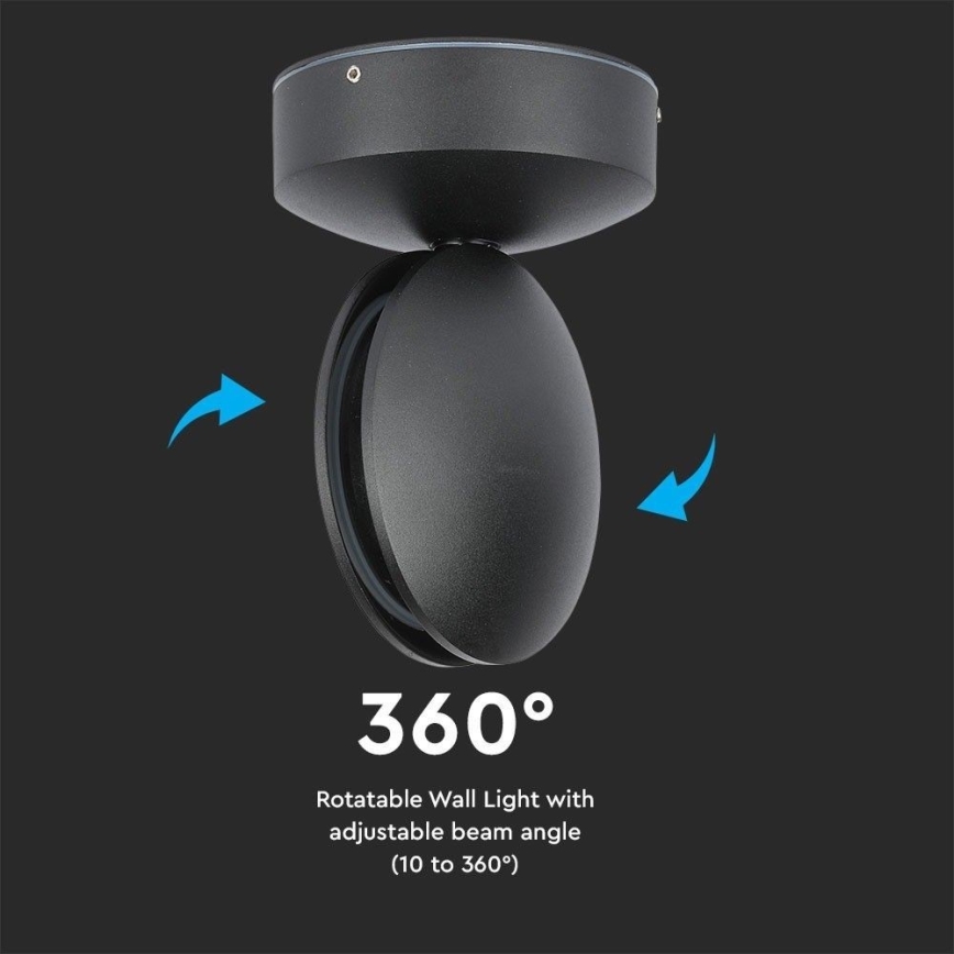 LED Екстериорен wall flexible лампа LED/7W/230V 4000K IP65 черен