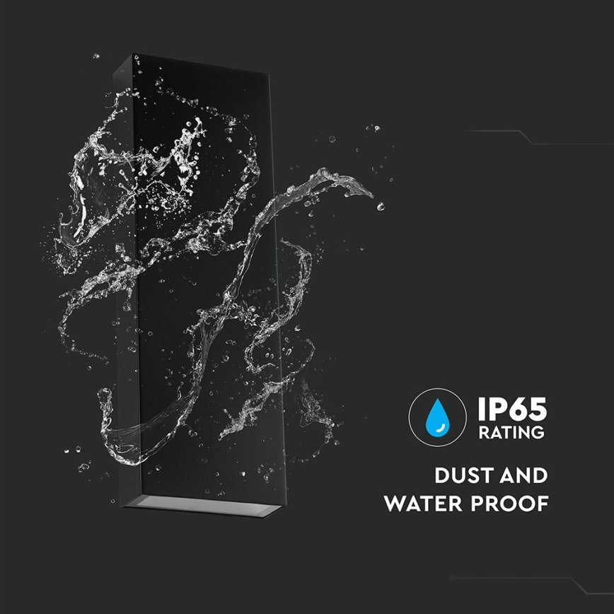 LED Екстериорен аплик LED/8W/230V 4000K IP65 черен