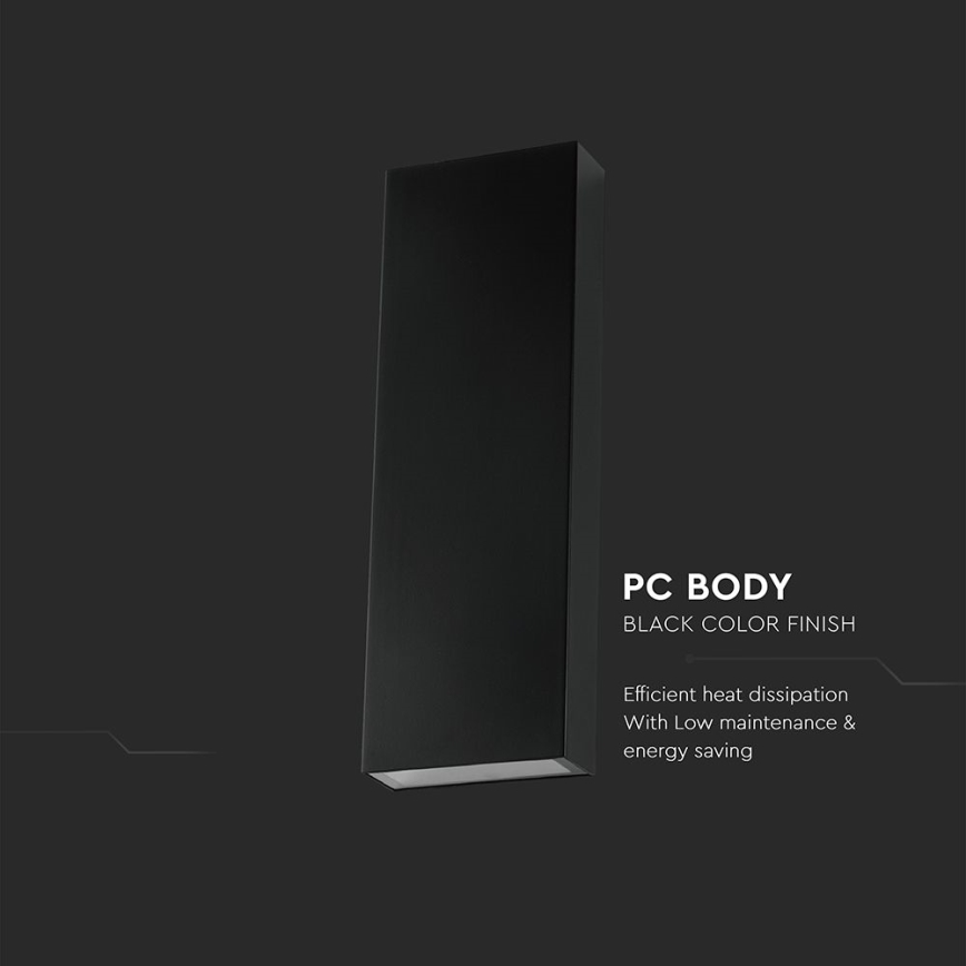 LED Екстериорен аплик LED/8W/230V 4000K IP65 черен