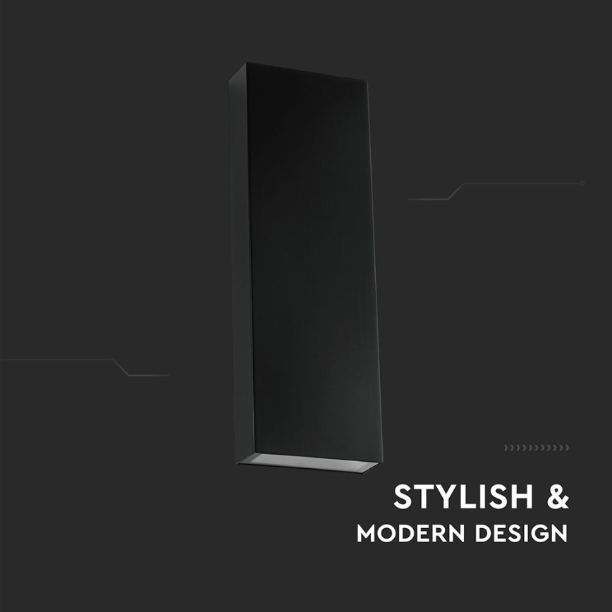 LED Екстериорен аплик LED/8W/230V 4000K IP65 черен