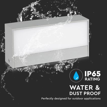 LED Екстериорен аплик LED/9W/230V 6500K IP65