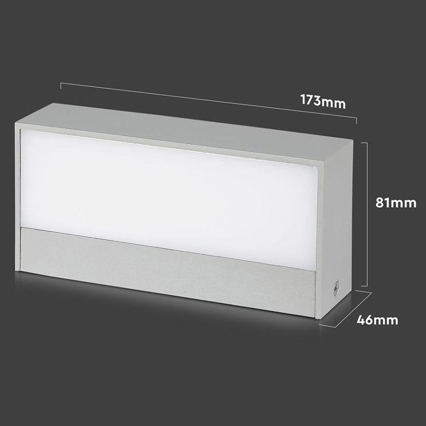 LED Екстериорен аплик LED/9W/230V 6500K IP65