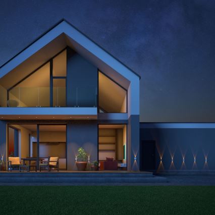 LED Екстериорен аплик LUNARIX LED/2W/230V 3000-6000K CRI 90 IP54 черен