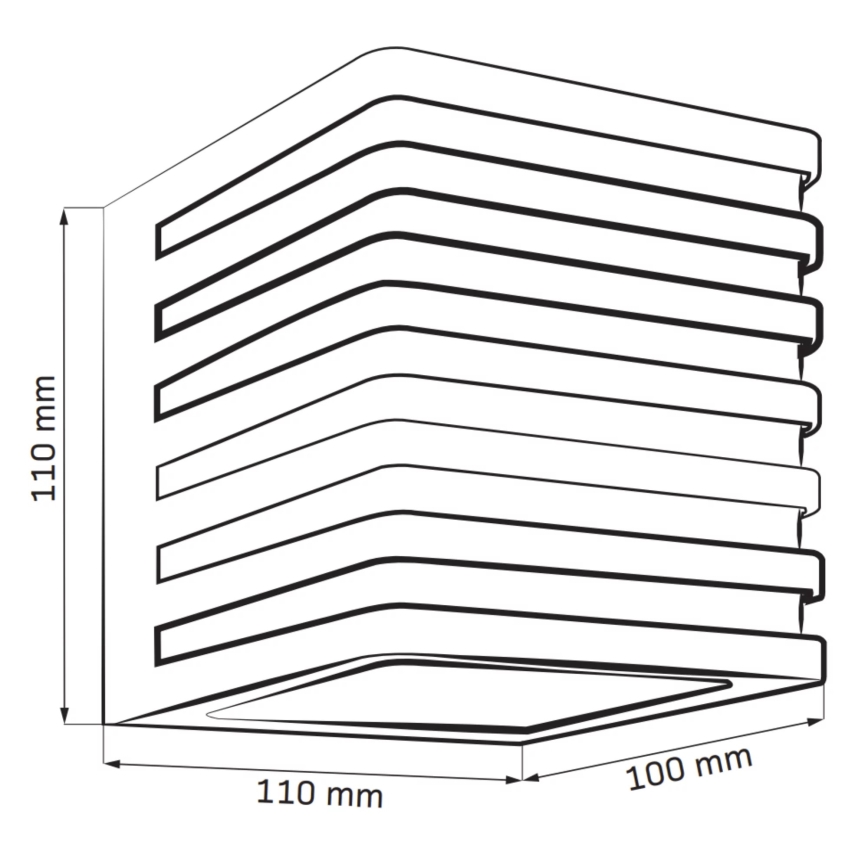 LED Екстериорен аплик MAXWELL LED/10W/230V IP54 антрацит
