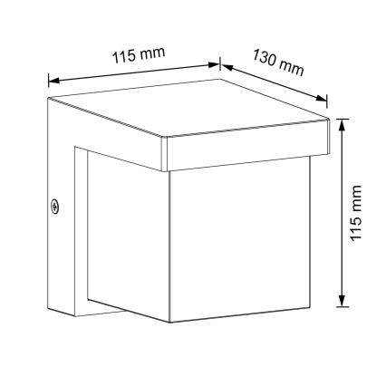 LED Екстериорен аплик MORGAN LED/10W/230V IP54