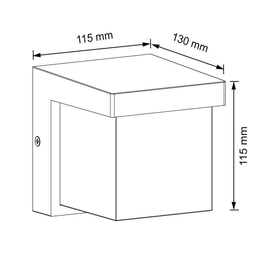 LED Екстериорен аплик MORGAN LED/10W/230V IP54
