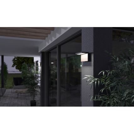 LED Екстериорен аплик NATURA LED/12W/230V 4000K IP65 кафяв/антрацит