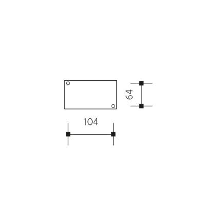 LED Екстериорен аплик NATURA LED/12W/230V 4000K IP65 кафяв/антрацит