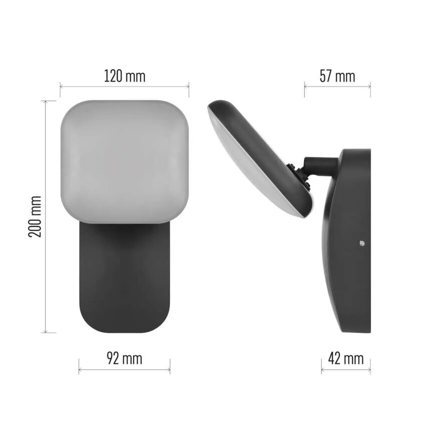 LED Екстериорен аплик NIKA LED/12,5W/230V IP44