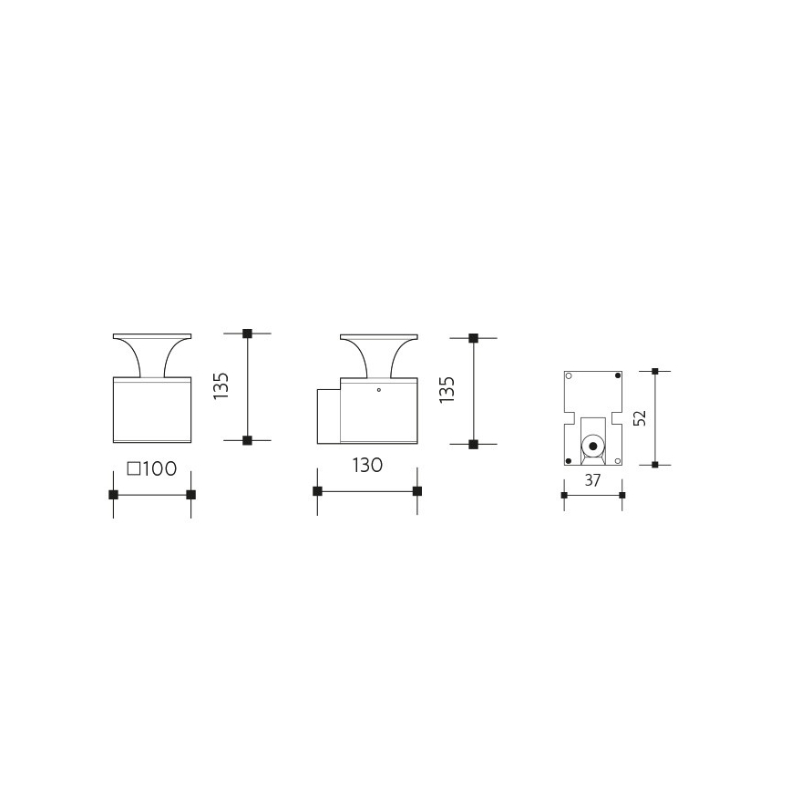 LED Екстериорен аплик ORNELA LED/6W/230V 3000K IP54 кафяв