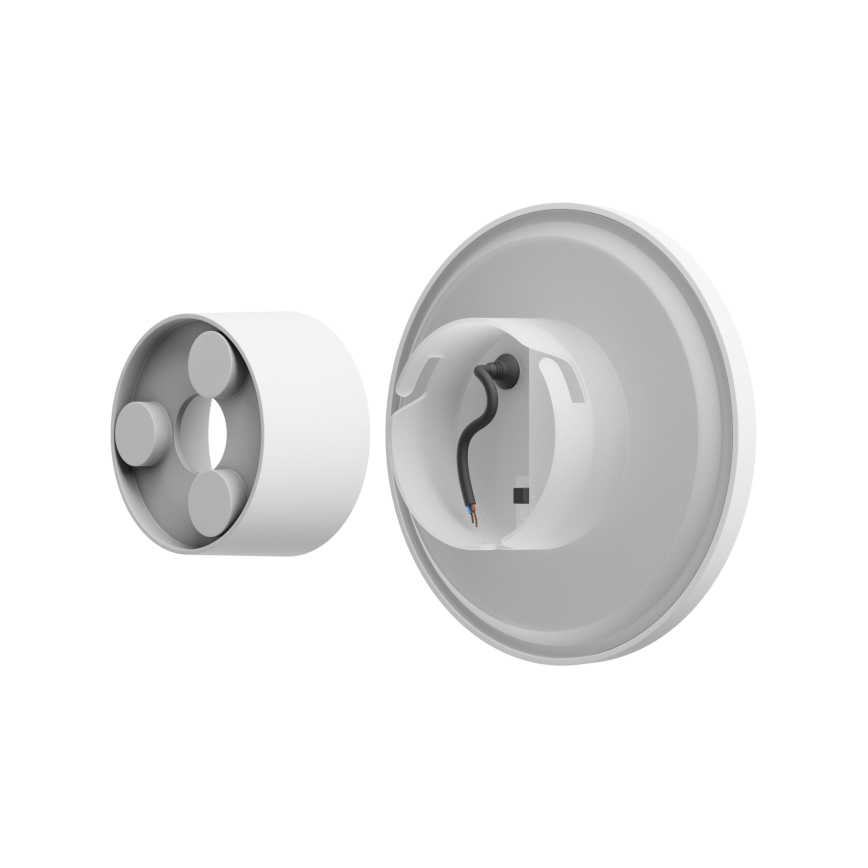 LED Екстериорен аплик PIATTA LED/12W/230V 3000/4000/6000K Ø 18 см IP44 бял