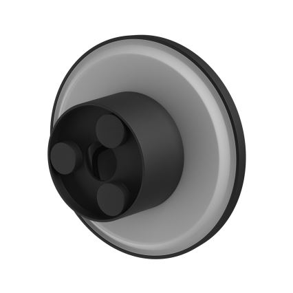 LED Екстериорен аплик PIATTA LED/12W/230V 3000/4000/6000K Ø 18 см IP44 черен