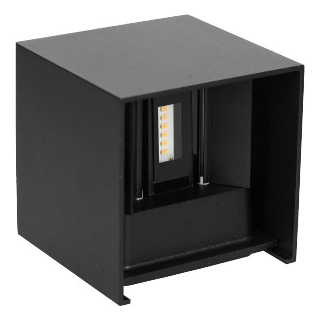 LED Екстериорен аплик QUERK 2xLED/3W/230V 3000K IP54 черен