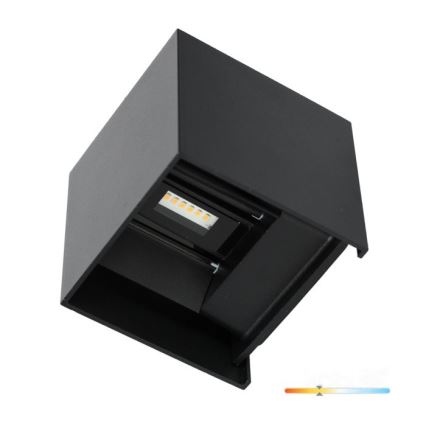 LED Екстериорен аплик QUERK 2xLED/3W/230V 3000K IP54 черен