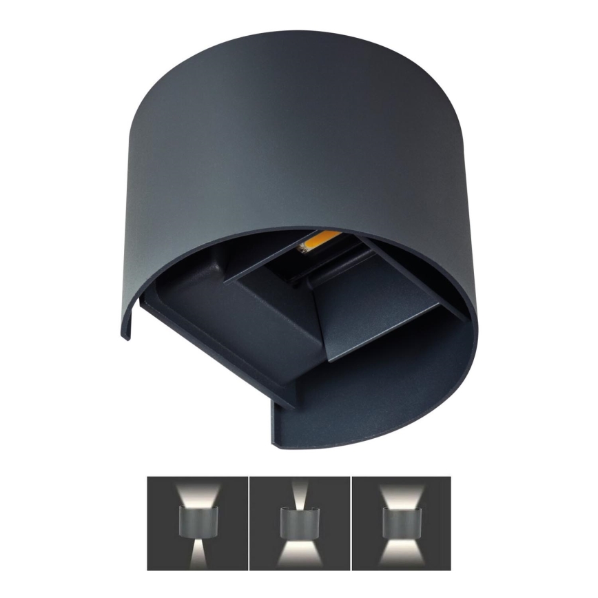 LED Екстериорен аплик REKA LED/7W/230V IP54 антрацит