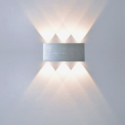 LED Екстериорен аплик SILBER 6xLED/1W/230V IP54