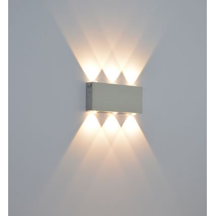 LED Екстериорен аплик SILBER 6xLED/1W/230V IP54