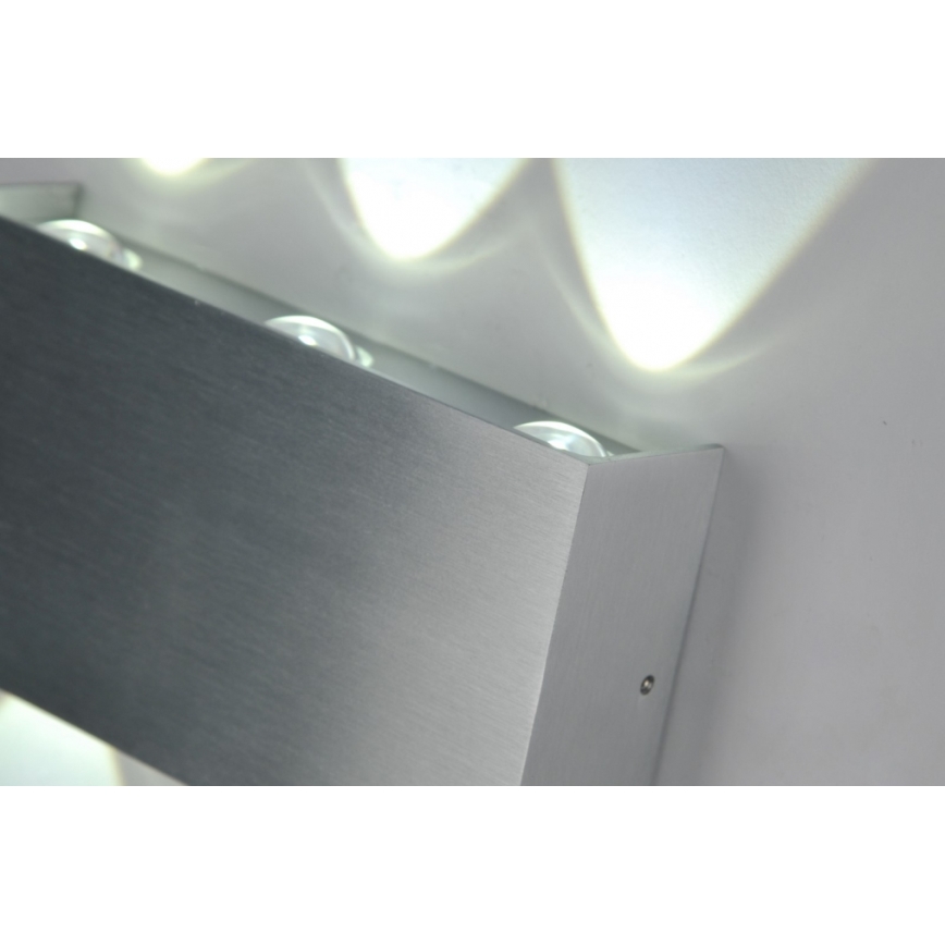 LED Екстериорен аплик SILBER 6xLED/1W/230V IP54
