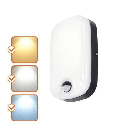 LED Външна стенна лампа със сензор за движение и здрач BAVANO LED/15W/230V 3000/4000/5700K IP54