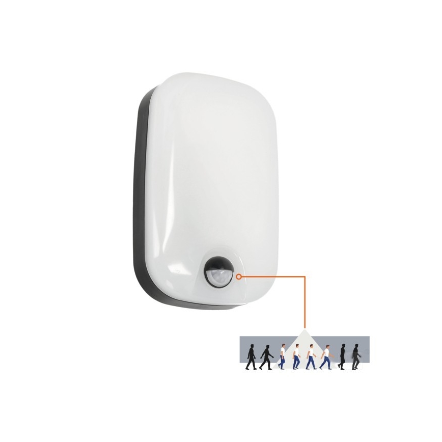 LED Външна стенна лампа със сензор за движение и здрач BAVANO LED/15W/230V 3000/4000/5700K IP54