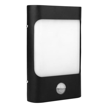 LED Екстериорен аплик със сензор CORDOBA LED/9W/230V IP44 черен