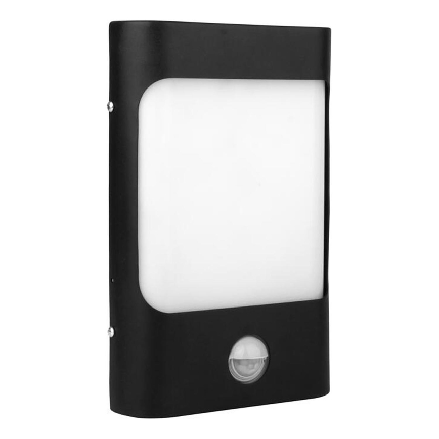 LED Екстериорен аплик със сензор CORDOBA LED/9W/230V IP44 черен