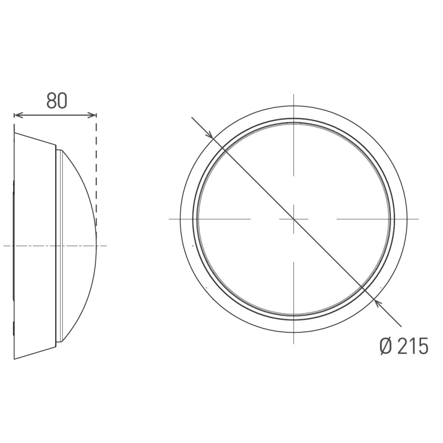LED Екстериорен аплик със сензор LED/12W/230V 3000/4000/6500K IP65