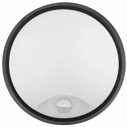 LED Екстериорен аплик със сензор LED/12W/230V 3000/4000/6500K IP65 черен
