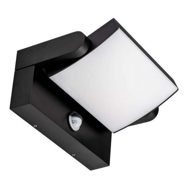 LED Екстериорен аплик със сензор LED/17W/230V 4000K IP65 черен
