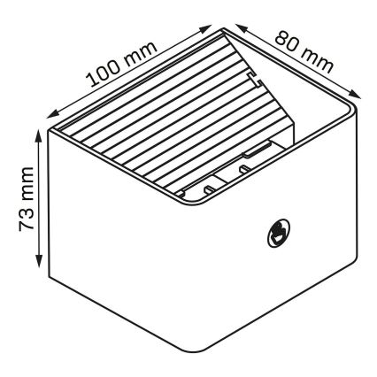 LED Димируем стена докосване лампа със сензор MIRI LED/2,5W/3,7V 3000/4000/6400K 4000 mAh черен