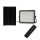 LED Екстериорен димируема соларен прожектор LED/15W/3,2V IP65 4000K 12000 mAh черен + дистанционно управление