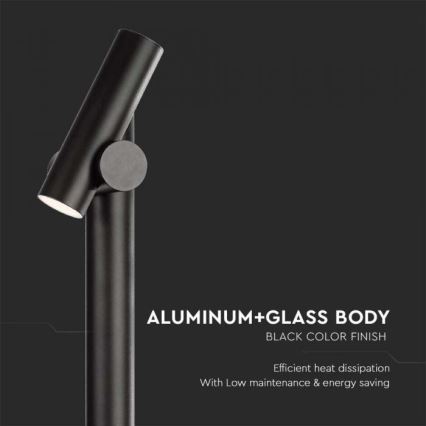 LED Екстериорен flexible лампа LED/4W/230V 4000K IP44 100 см черен