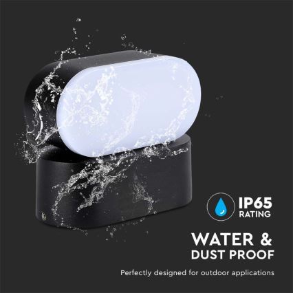 LED Екстериорен гъвкав аплик LED/5W/230V 3000K IP65 черен