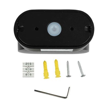 LED Екстериорен гъвкав аплик LED/5W/230V 4000K IP65 черен