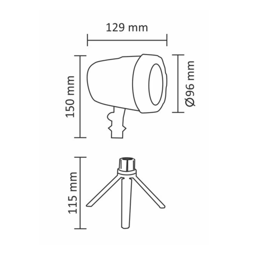 LED Екстериорен лазерен проектор LED/5W/230V IP44
