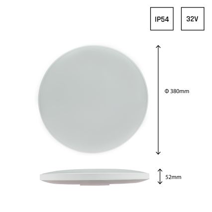 LED Екстериорен плафон NYMPHEA LED/32W/230V IP54 6000K
