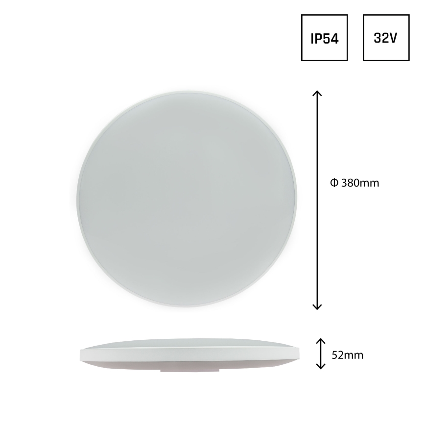 LED Екстериорен плафон NYMPHEA LED/32W/230V IP54 6000K