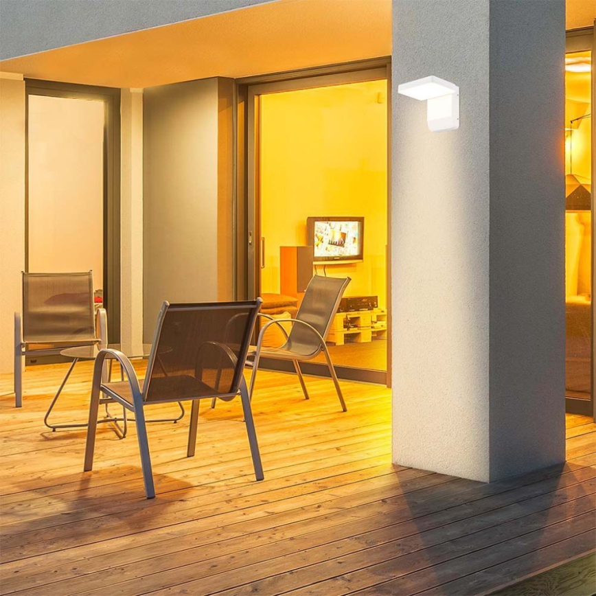 LED Екстериорна подвижна лампа за стена LED/17W/230V IP65 4000K бял