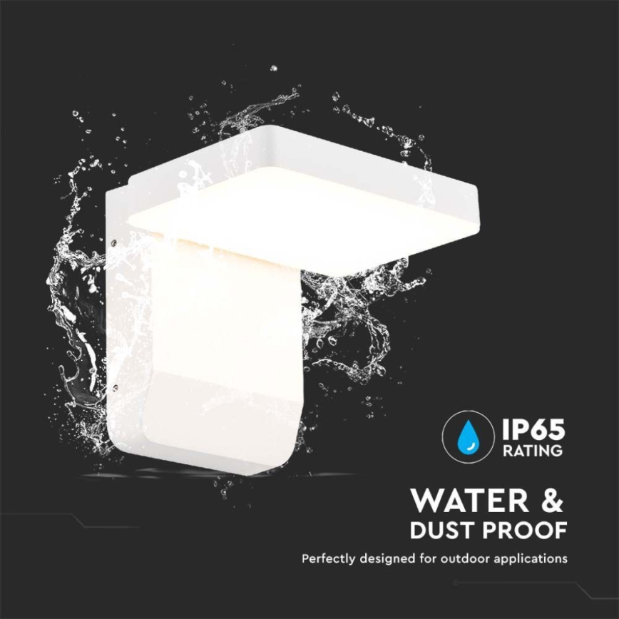 LED Екстериорна подвижна лампа за стена LED/17W/230V IP65 4000K бял