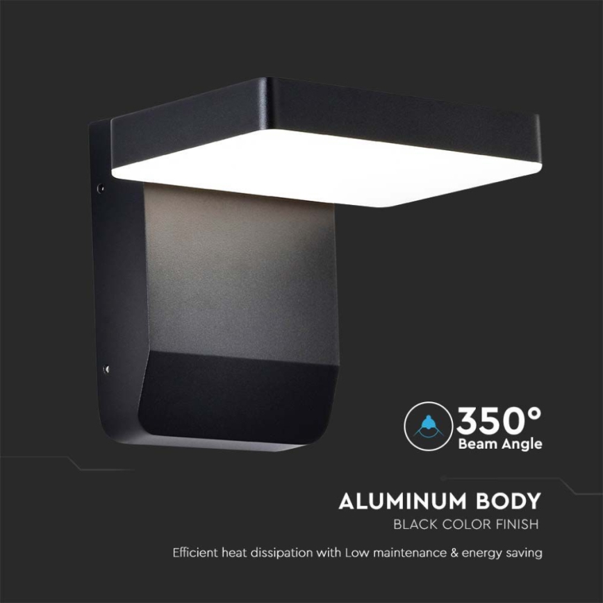 LED Екстериорна подвижна лампа за стена LED/17W/230V IP65 4000K черен