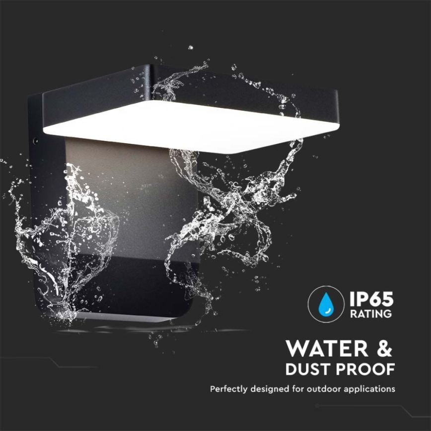 LED Екстериорна подвижна лампа за стена LED/17W/230V IP65 4000K черен