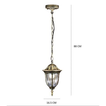 LED Екстериорен полилей FLORENCJA 1xE27/10W/230V IP43