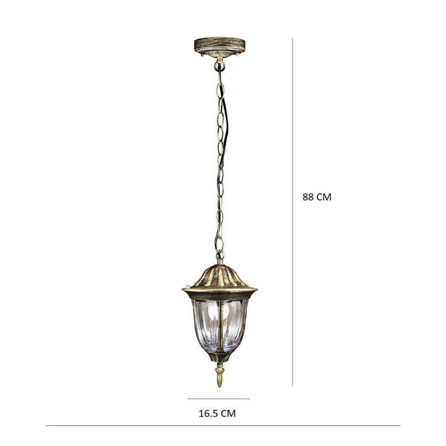 LED Екстериорен полилей FLORENCJA 1xE27/10W/230V IP43