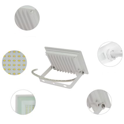 LED Екстериорен прожектор NOCTIS LUX 3 LED/30W/230V 4000K IP65 бял