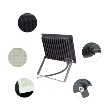 LED Екстериорен прожектор NOCTIS LUX 3 LED/50W/230V 6000K IP65 черен