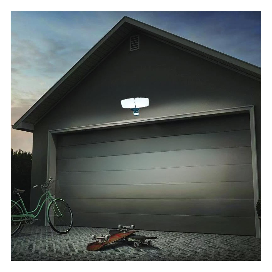 LED Екстериорен прожектор със сензор LED/24W/230V 3000/4000/6000K IP54 антрацит