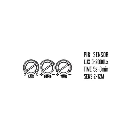 LED Екстериорен прожектор със сензор LED/24W/230V 3000/4000/6000K IP54 антрацит